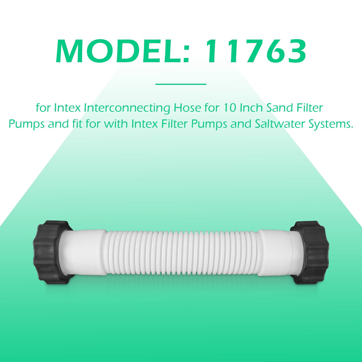 Pooloop 11763 saltwater-ready hose for pool maintenance