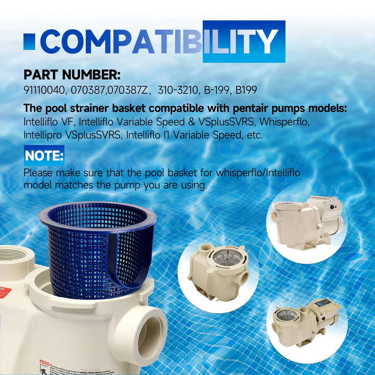 Pooloop basket side view highlights durable premium plastic that resists wear