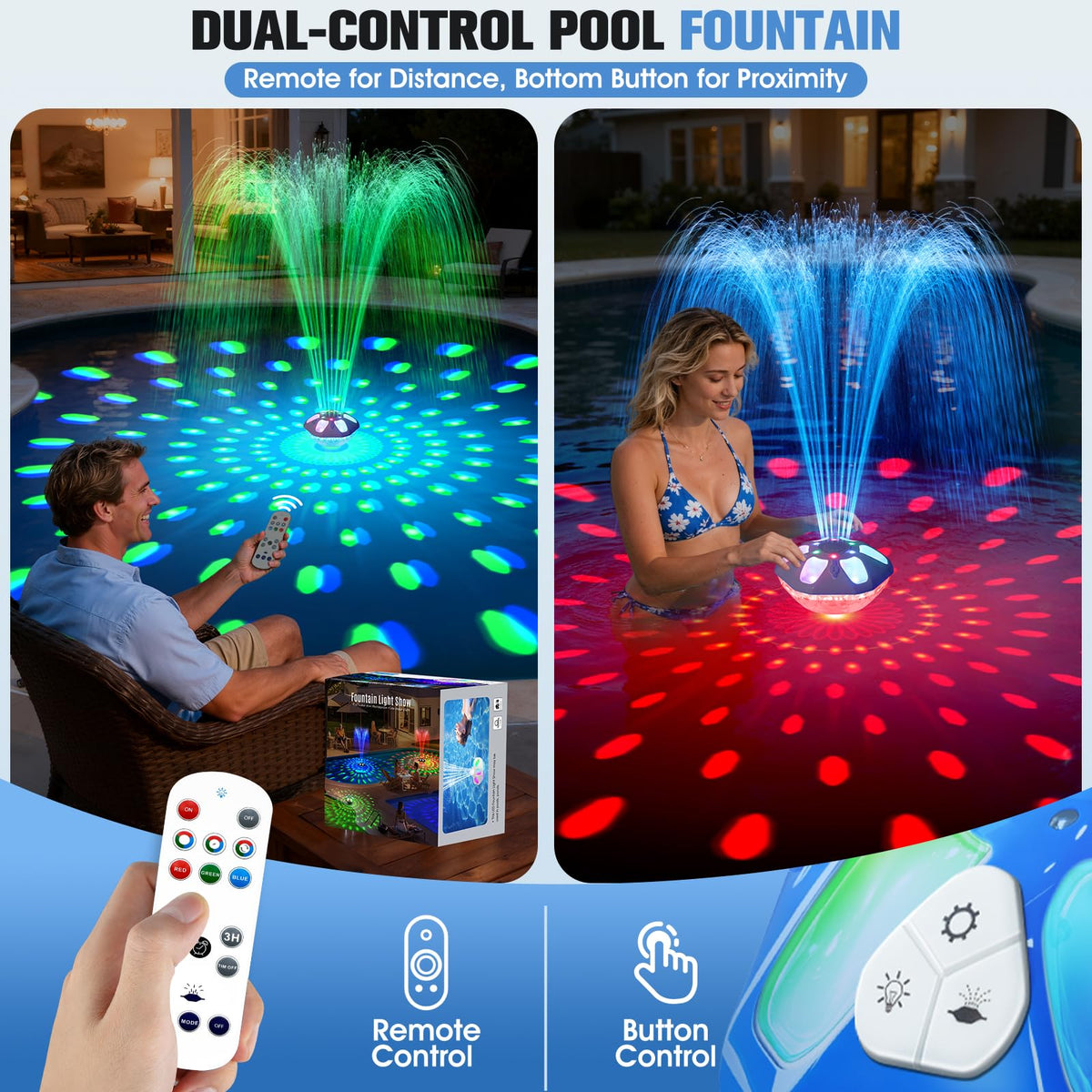 Close-up of PoolPop hexagonal design with diffusion for soft glow.