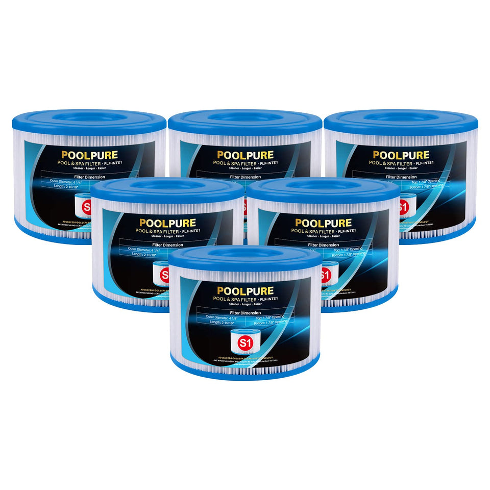 POOLPURE 29001E Type S1 filter front view keeps spa water clean