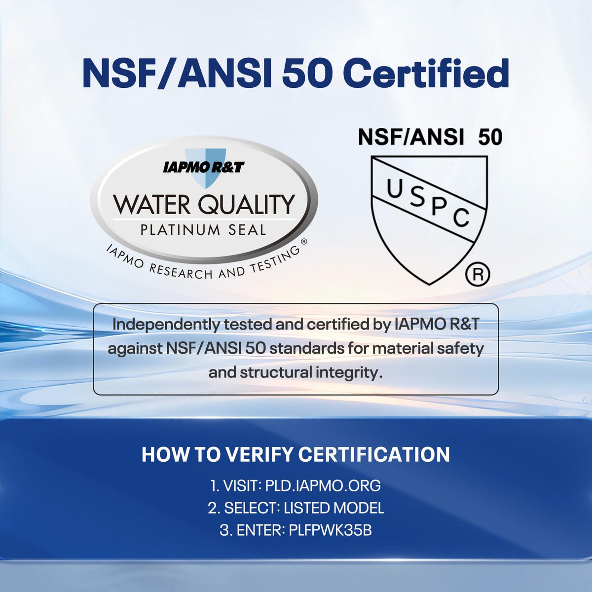 POOLPURE 35 sq ft filtration area supports thorough spa cleaning.