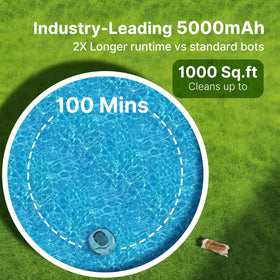 POOLPURE pool cleaner waterproof durable design for long-term use.