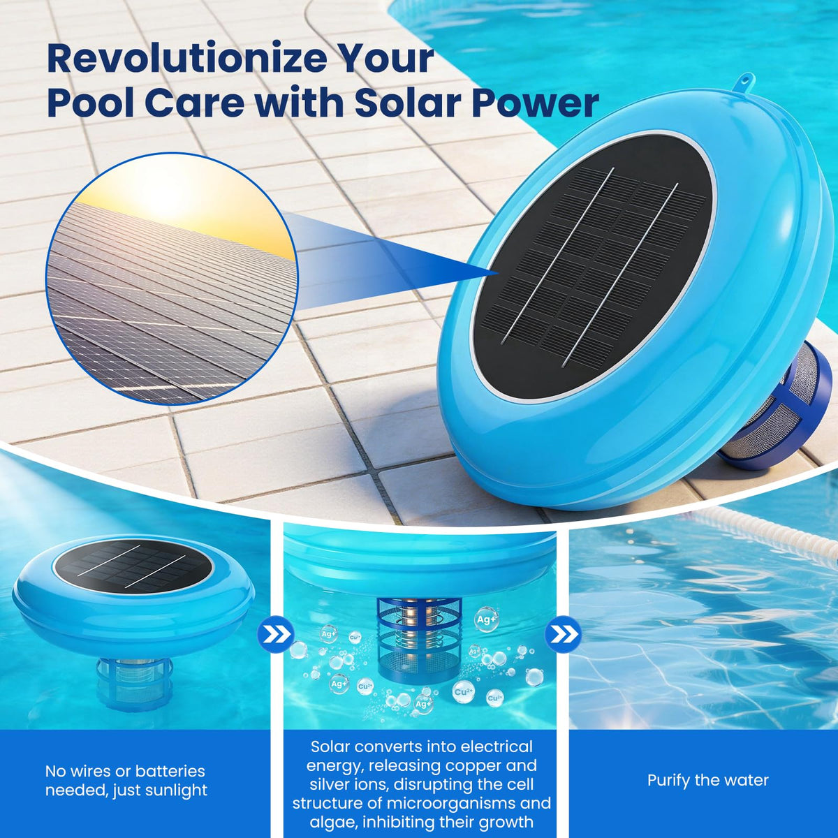 POOLPURE copper anode durability supports multi-season use in all pool types.