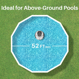 PoolPure dual 30W motors deliver powerful scrubbing for deep-cleaned surfaces