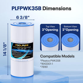 POOLPURE Limelight replacement spa filter suitable for seamless compatibility.