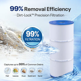 POOLPURE Pleatco PWK35B compatible cartridge enhances spa filtration.