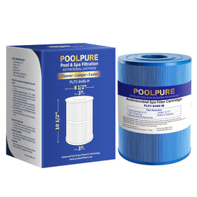 POOLPURE PLFC-8465-M spa filter close-up antimicrobial fabric for cleaner water