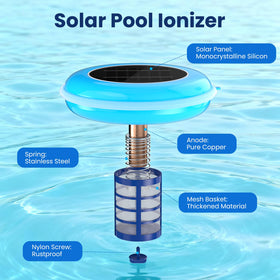 POOLPURE test strips included for easy water balancing at home.
