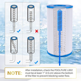 PoolPure zeolite filtration closeup showing water clarity power.