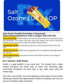 PoolRx NSF-certified badge signals trusted quality for pool safety.