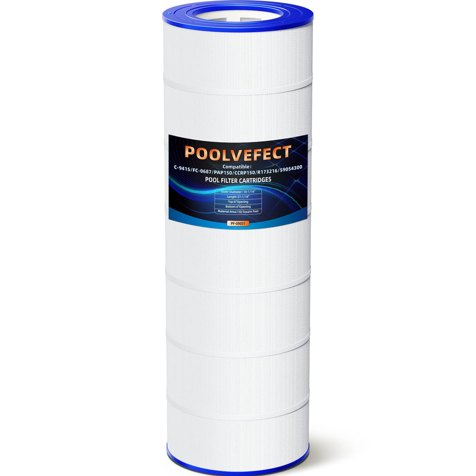 POOLVEFECT PF-09031 cartridge assembly for powerful pool filtration