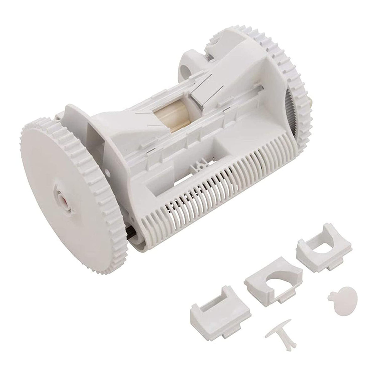 Poolvergnuegen Frame 2-Wheel White front view for easy installation and efficient cleaning.