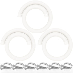Poolvio 1.5-inch x 59-inch hoses three-pack for DIY pool setup and filtration