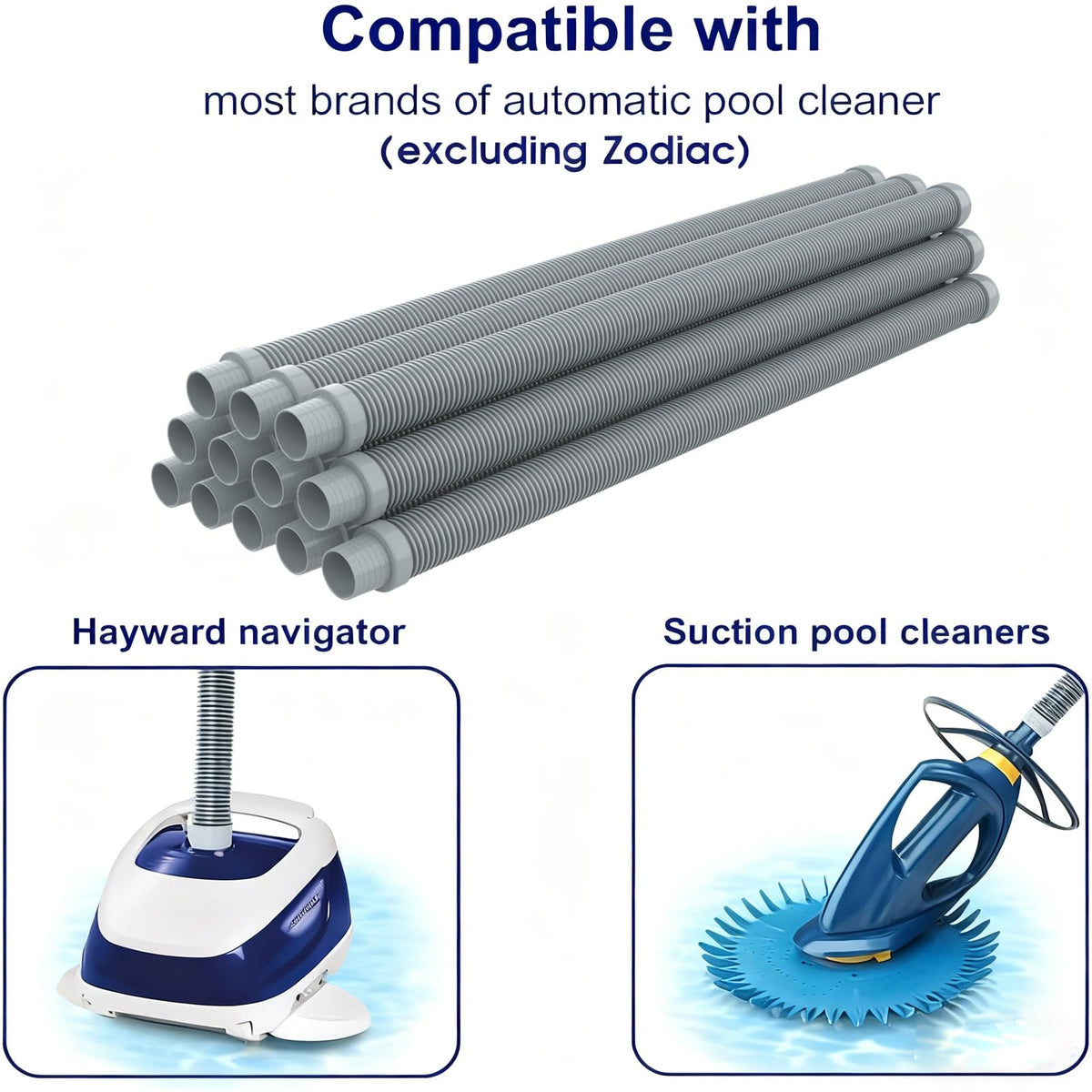 Poolvio durable PE and EVA material hose resists sun and chemicals