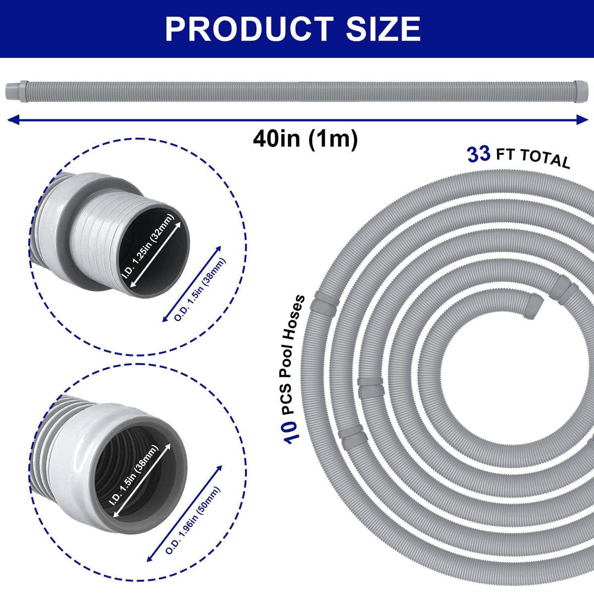Poolvio durable PE and EVA material resists UV and chemicals