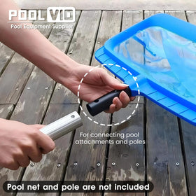 Poolvio EZ clip quick-connect enabling fast tool-free assembly for pool tools