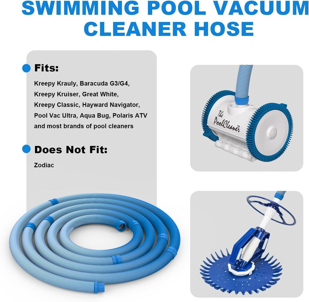 Fill the hose with water before use to maximize suction consistency
