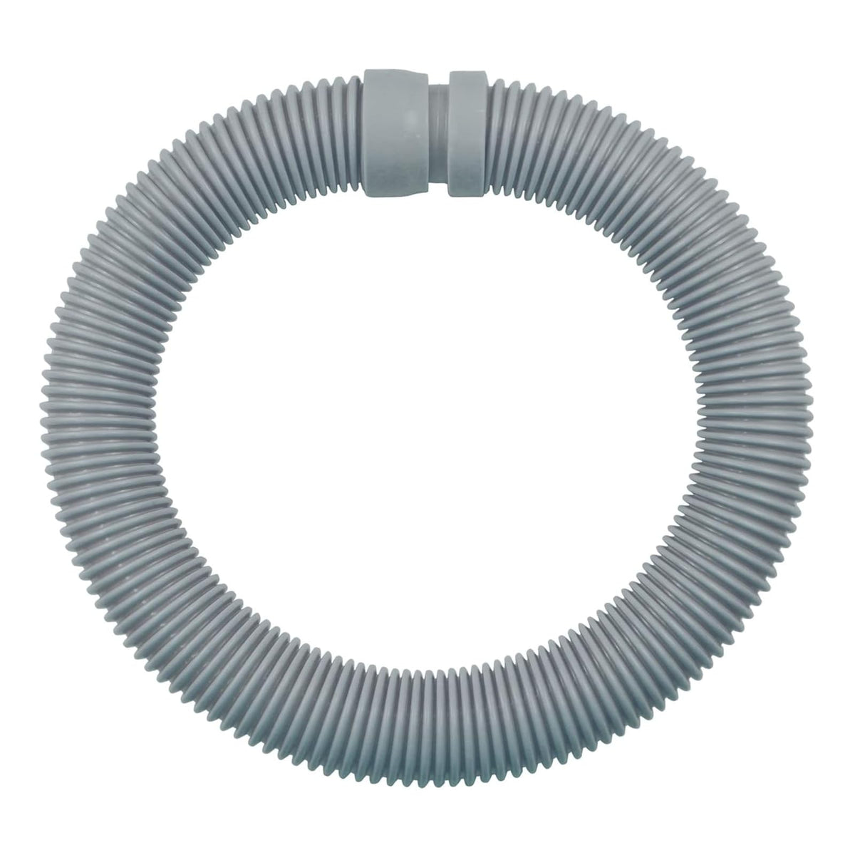 Poolvio gray inground pool hose blends with pool equipment