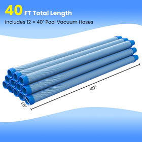 Poolvio one-and-a-half-inch cuffs provide universal compatibility with in-ground suction cleaners
