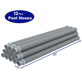 Poolvio universal 1.5in cuff connections, secure setup with most suction-side cleaners (not Zodiac)