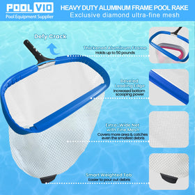 Poolvio universal pole fit 1 1/4 inches for quick attachment