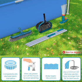 PoolWhale all-in-one kit simplifies maintenance for above-ground pools.
