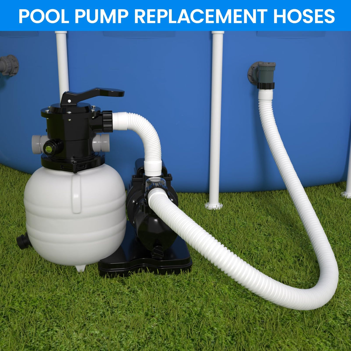 PoolWhale two-pack hose set ready for upgrades and easy maintenance.