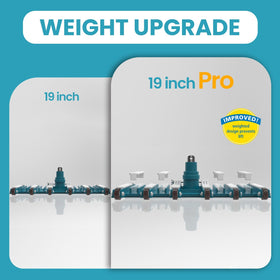 POOLWHALE weighted bottom design shows sinking power for bottom cleaning.