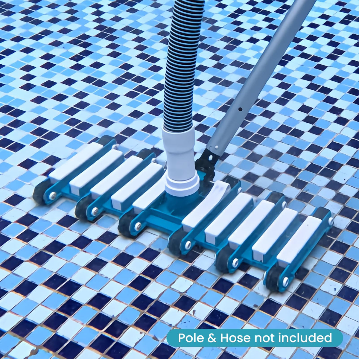 POOLWHALE-compatible vacuum head for both above-ground and inground pools.