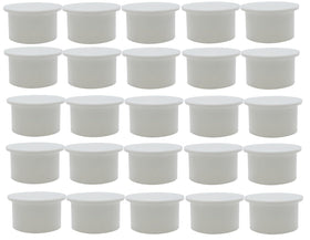 Poolzilla 25-pack white fence hole cover caps protect deck holes for a safer pool season
