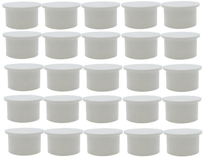 Poolzilla 25-pack white fence hole cover caps protect deck holes for a safer pool season