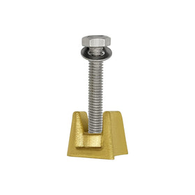 Poolzilla wedge bolt and washer with 2.1 inch length shown for secure mounting.