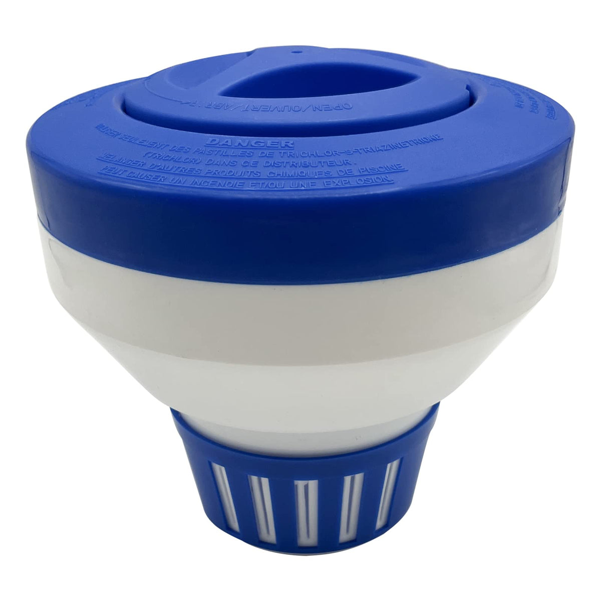 Poolzilla Deluxe Chlorine Feeder with adjustable collar disperses chlorine evenly for pools
