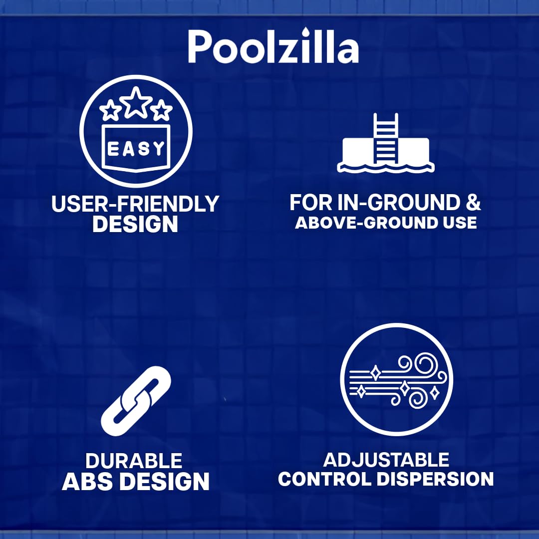 Poolzilla dimensions-7x7 image highlights size fit for up to four tablets