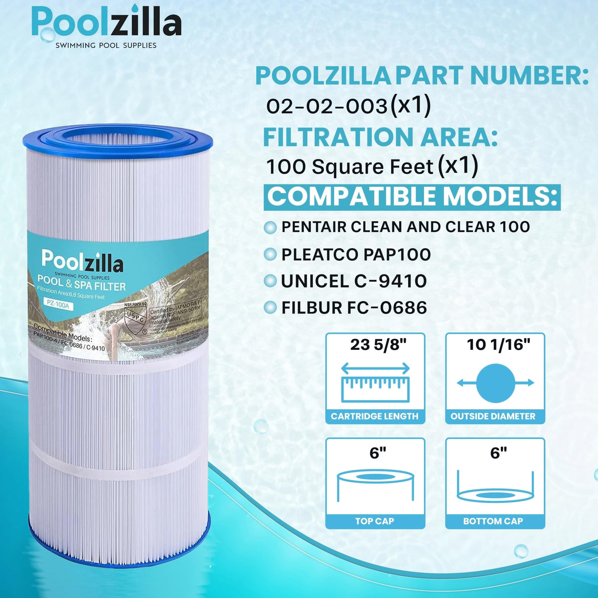 Poolzilla dirt-trap technology traps debris for cleaner water