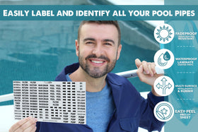 Poolzilla laminate coating delivers waterproof, durable labels for harsh environments.