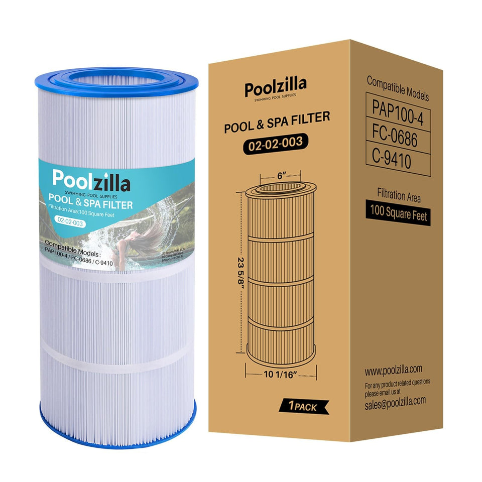 Poolzilla replacement filter for CC100 and CCRP100 compatibility and strong flow