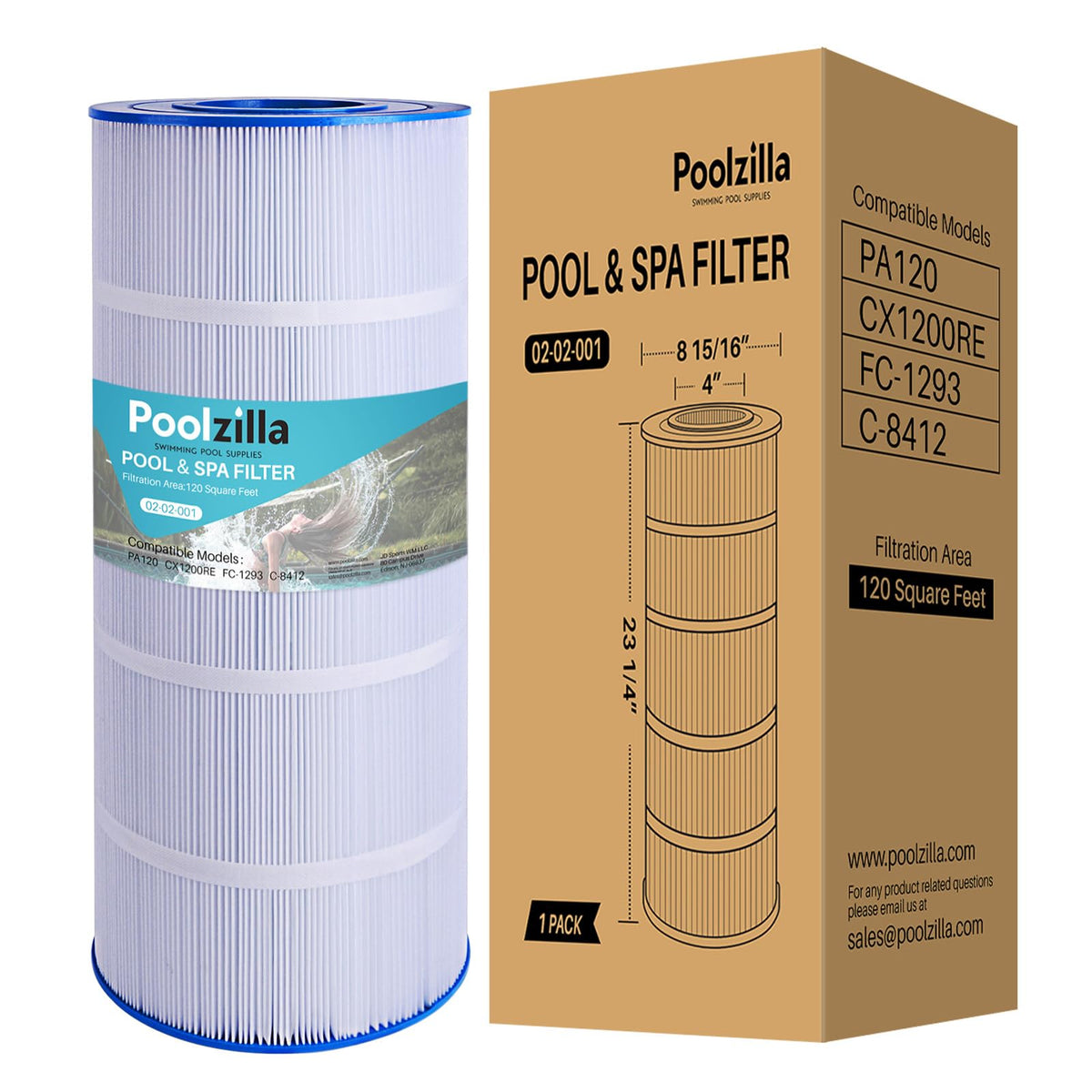 Poolzilla replacement PA120 close-up shows durable media for clearer pool water