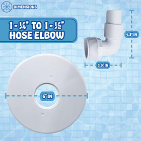 Poolzilla plate attached to Hayward SP1090 compatibility for smoother vacuuming