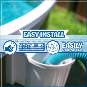 1-¼ inch hose elbow included with Poolzilla plate for flexible reach
