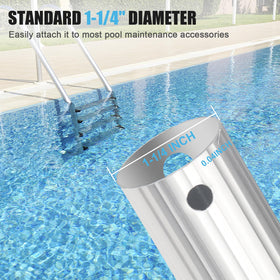 POOPLE professional non-slip corrugated handle provides secure grip while cleaning.