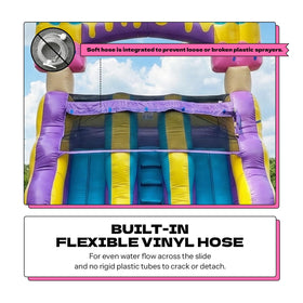 POP JUMP slide safety climbing system with handrails and steps