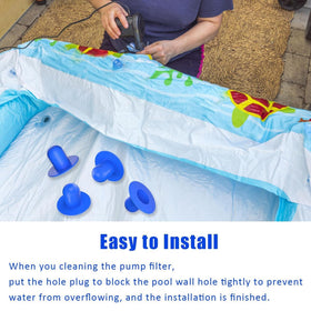 Popbee Bestway-compatible plug helps easy replacements and reliable sealing.