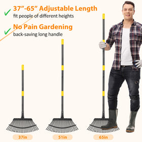 PoPoHoser rust-proof coating protects the rake for seasons of use.