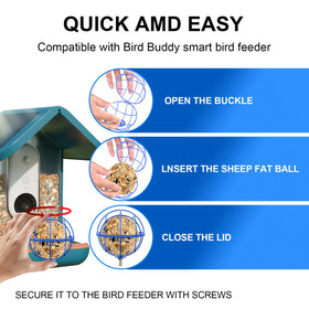 popolov easy installation suet holder for quick setup on feeders