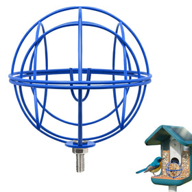 popolov metal suet ball holder for Bird Buddy secures suet balls reliably