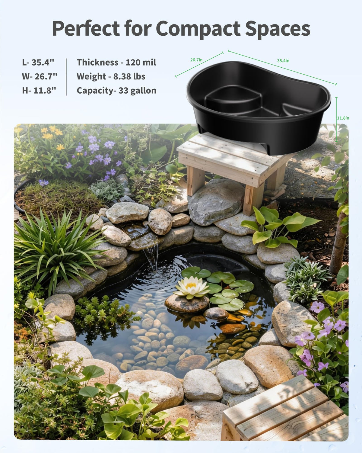 POPOSOAP easy-install design helps beginners outline, dig, and place quickly.