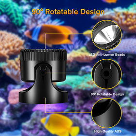 Heavy gravity base anchors POPOSOAP fountain lights steady underwater