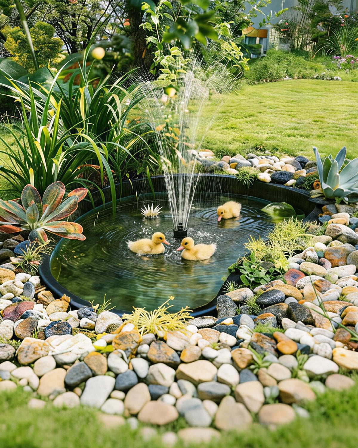 POPOSOAP heavy-duty ABS pond basin delivers rugged durability for year-round outdoor use.