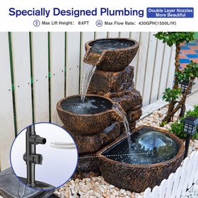POPOSOAP P130H diverter valve and nozzles create dynamic jet effects.